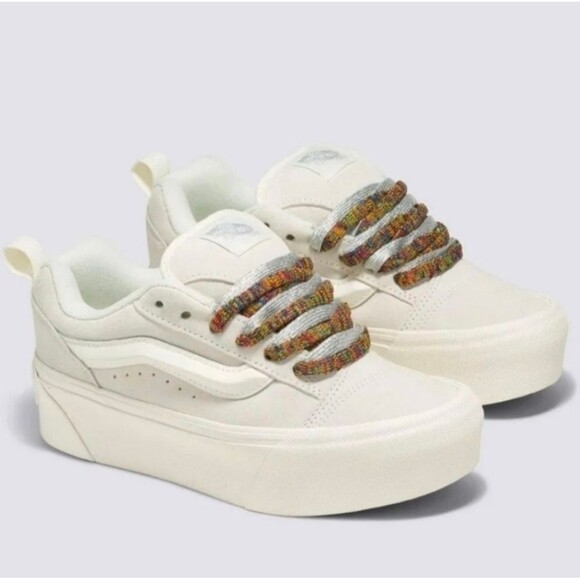 Vans Shoes - Vans Knu Stack White Chunky Pkatform Sneakers Size Women's 7.5/ Mens 6 NWOB